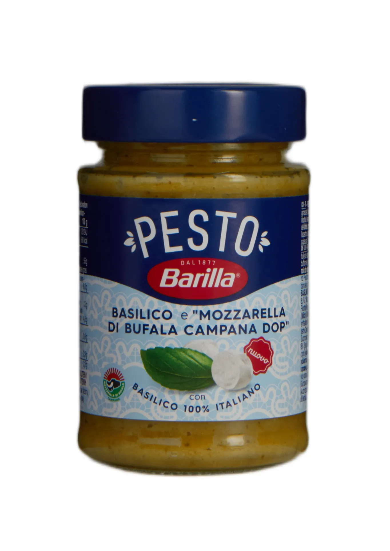 Pesto Basilico e Mozzarella di Bufala Campana DOP 190 g