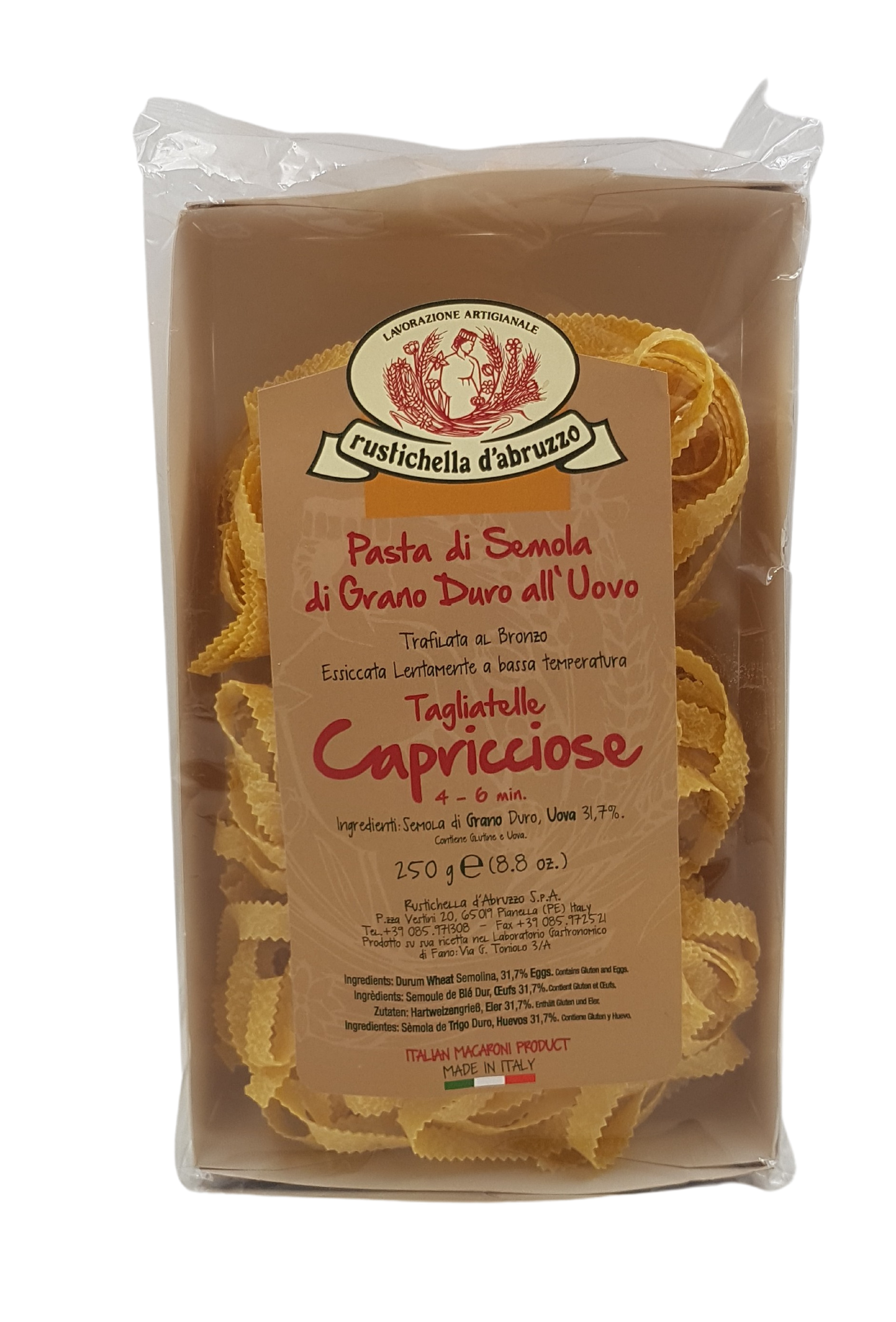 (15,96 €/kg) Rustichella d'Abruzzo Tagliatelle Capricciose 250 g