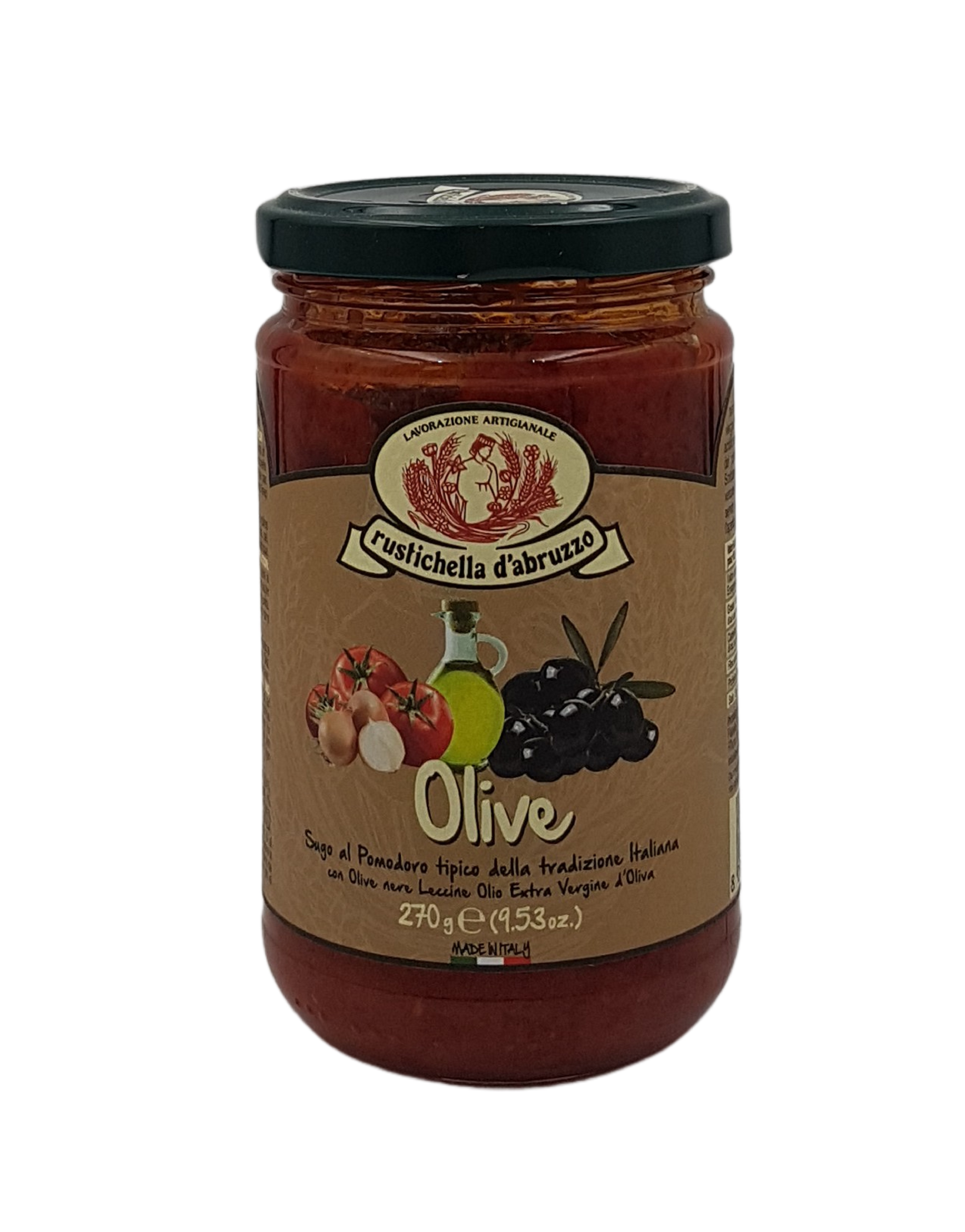 (17,00 €/kg) Rustichella d'Abruzzo Sugo Olive 270 g