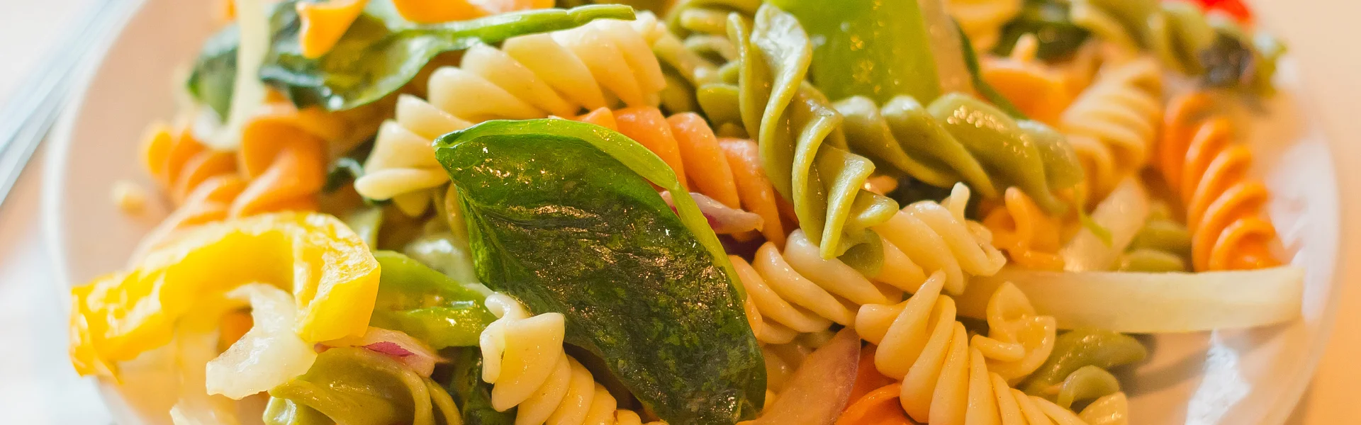 bunte aromatisierte Pasta