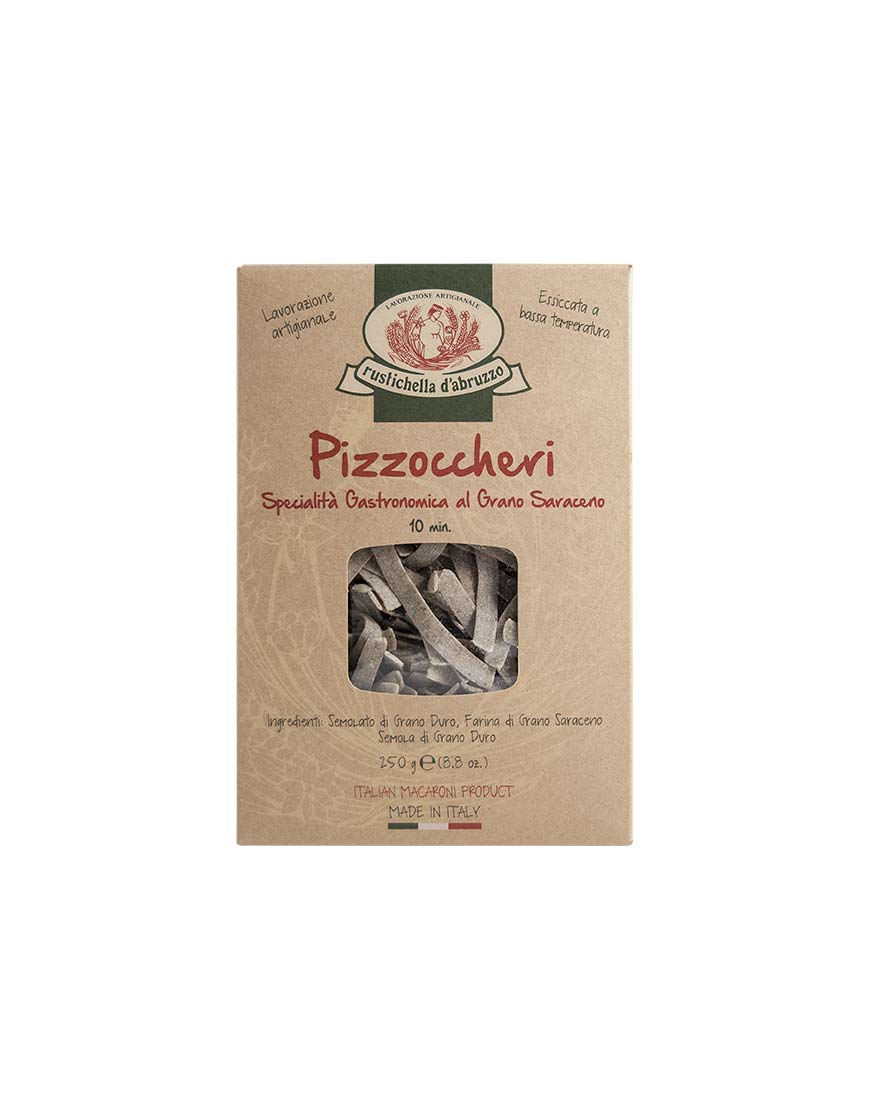 Rustichella d'Abruzzo, Pizzoccheri al Grano Saraceno, Pasta, 0,25 kg