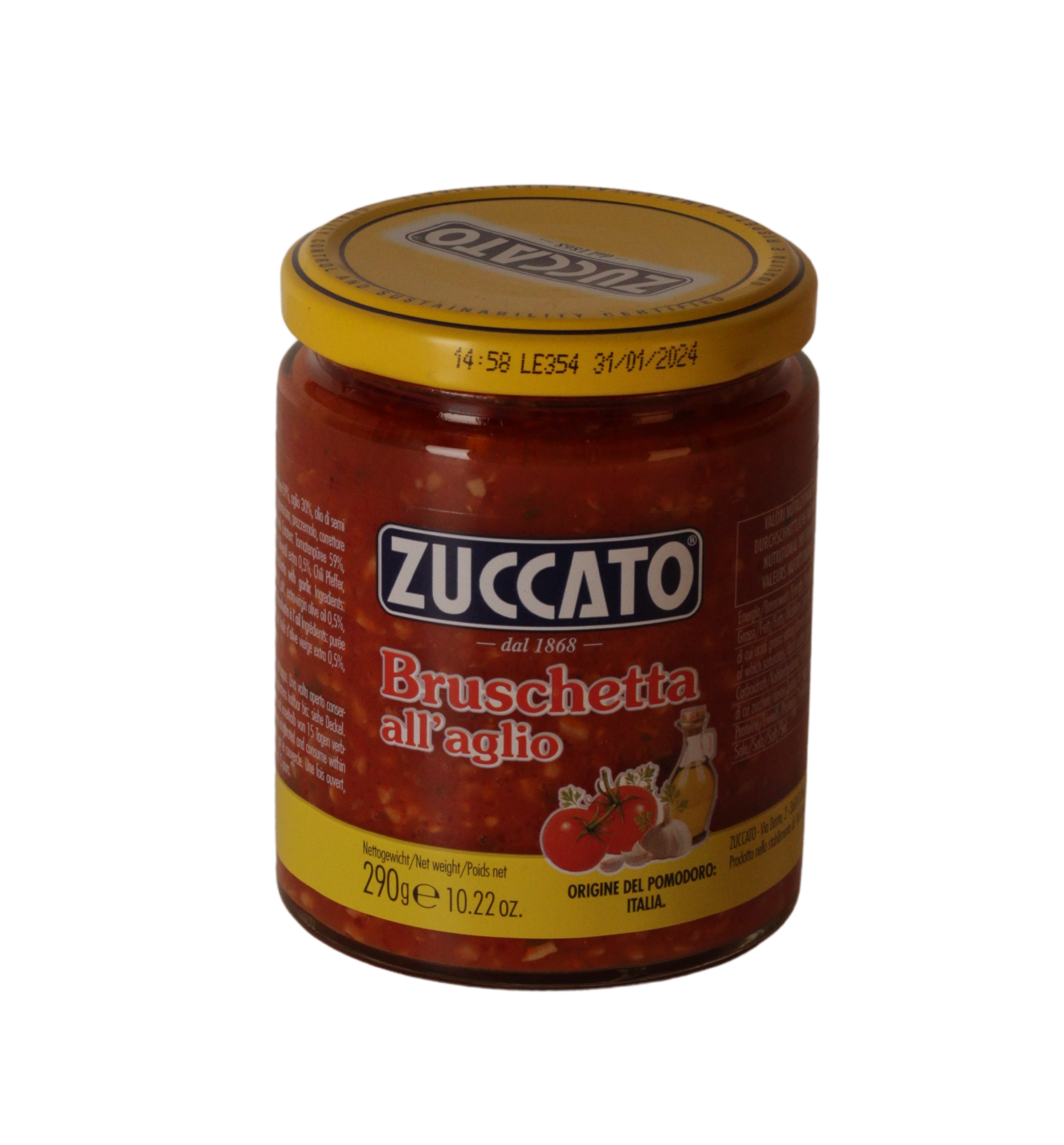 ZUCCATO Bruschetta all'Aglio 290 g (12,03 €/kg)
