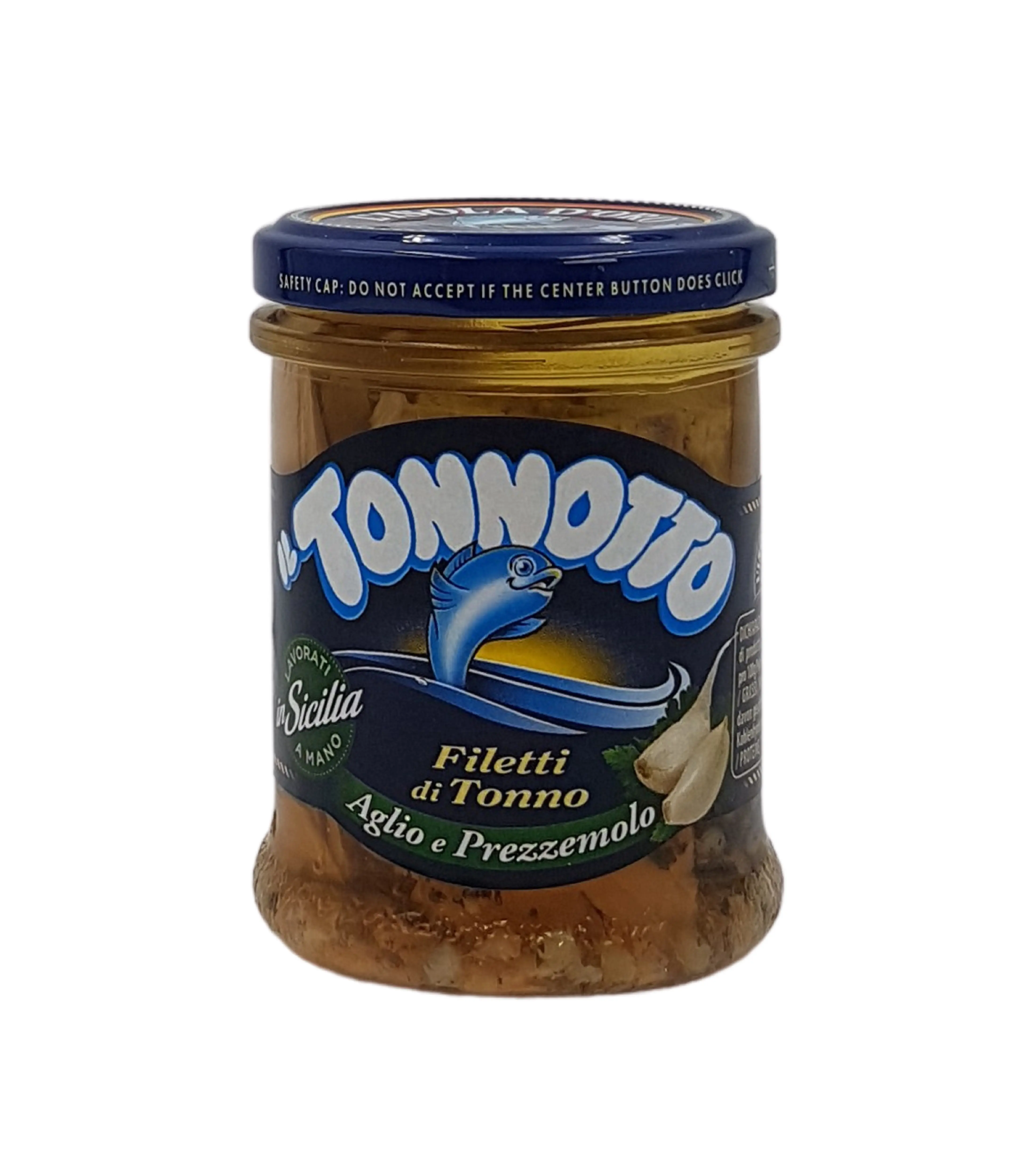 Filetti di Tonno Aglio e Prezzemolo in Olio di Oliva 190 g Filetti di Tonno Aglio e Prezzemolo in Olio di Oliva 190 g