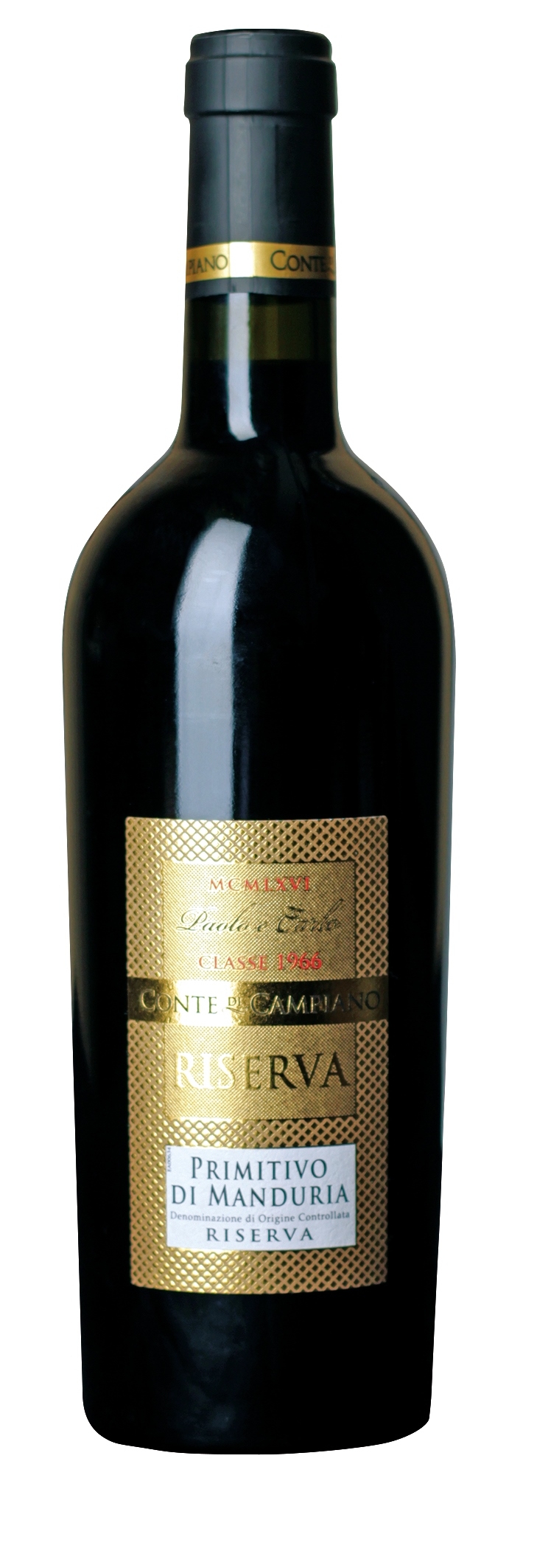 (17,32 €/l) Conte di Campiano Primitivo di Manduria Riserva Classe 66