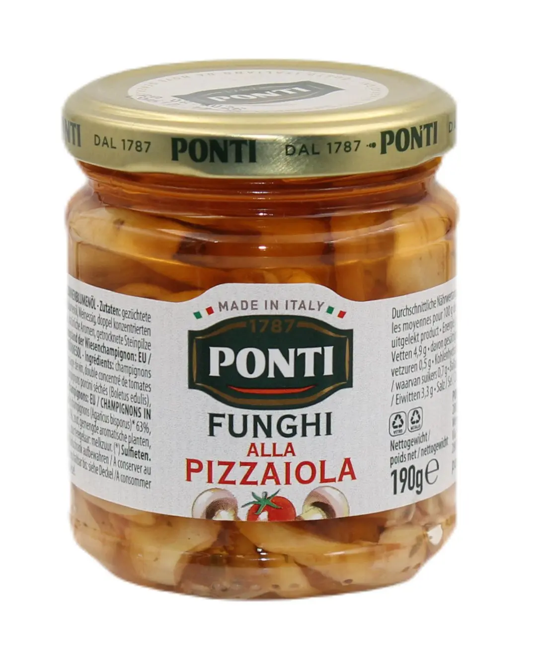 Funghi alla Pizzaiola 190 g Funghi alla Pizzaiola 190 g