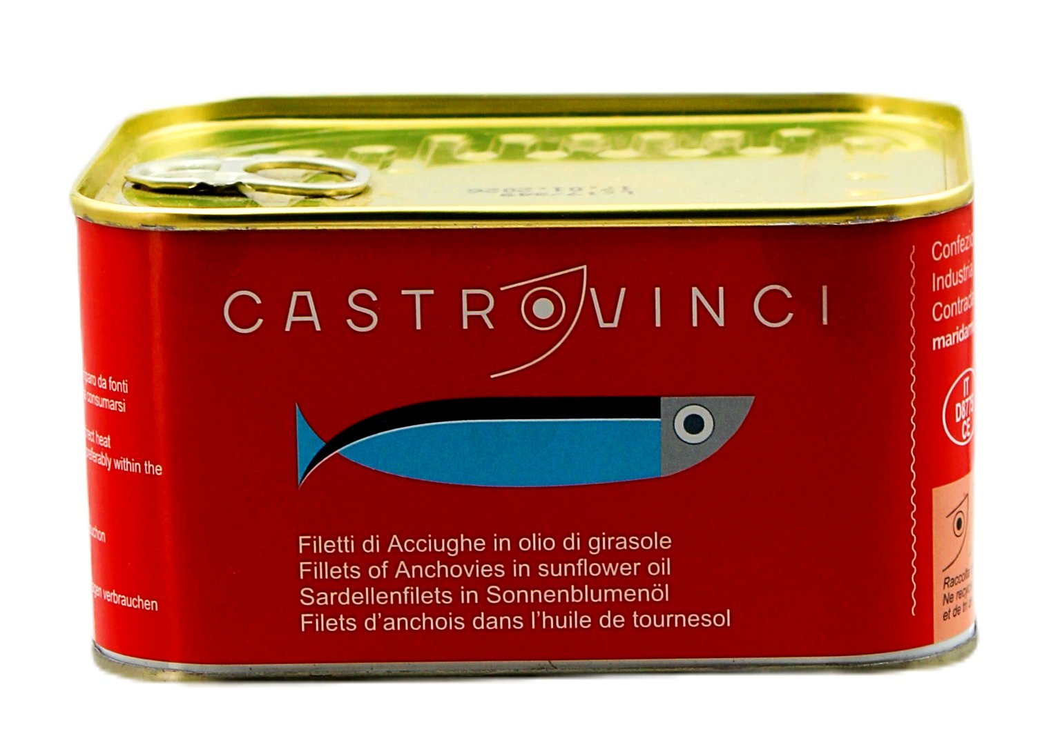(22,15 €/kg) Castrovinci Filetti di Acciughe in Olio di Girasole 600 g