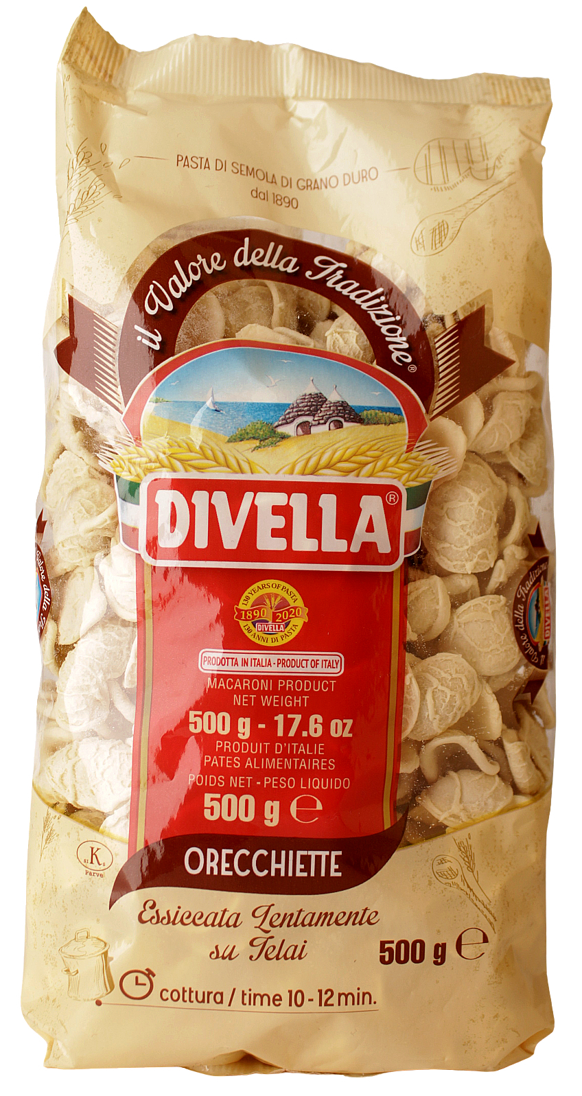 Divella, Orecchiette Artigianali 500 g, Pasta, 0,5 kg