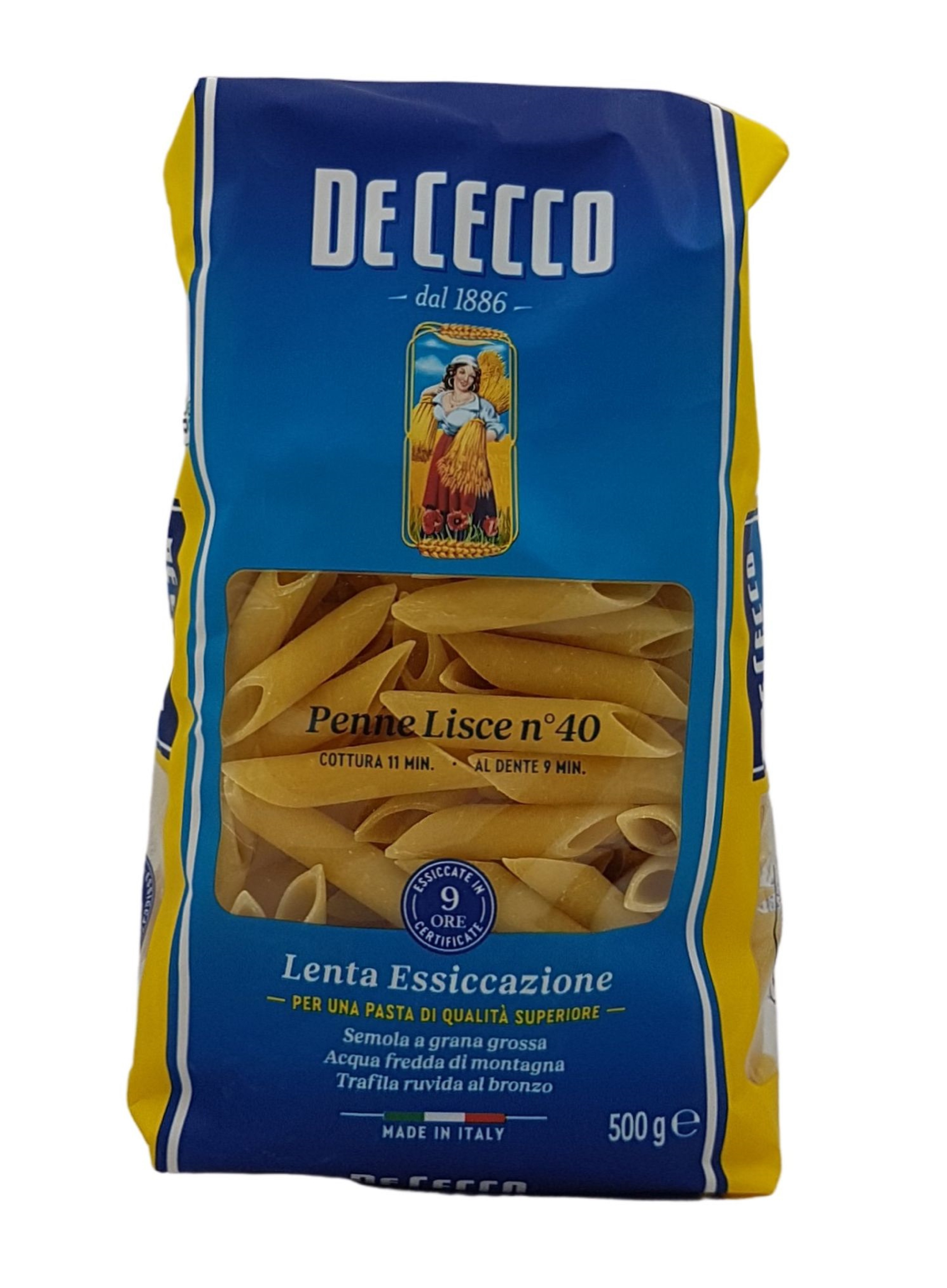 (5,38 €/kg) De Cecco Penne lisce N°40