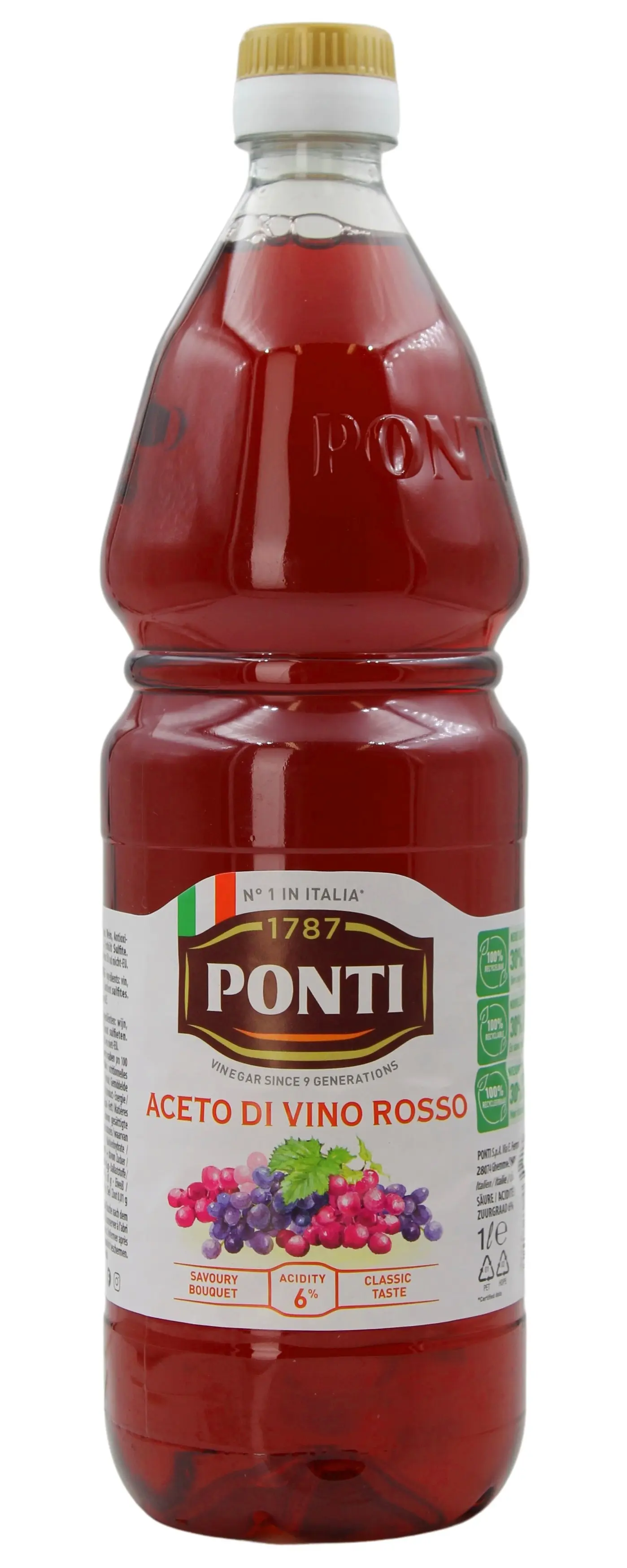 Aceto di Vino Rosso 1 l PET Aceto di Vino Rosso 1 l PET