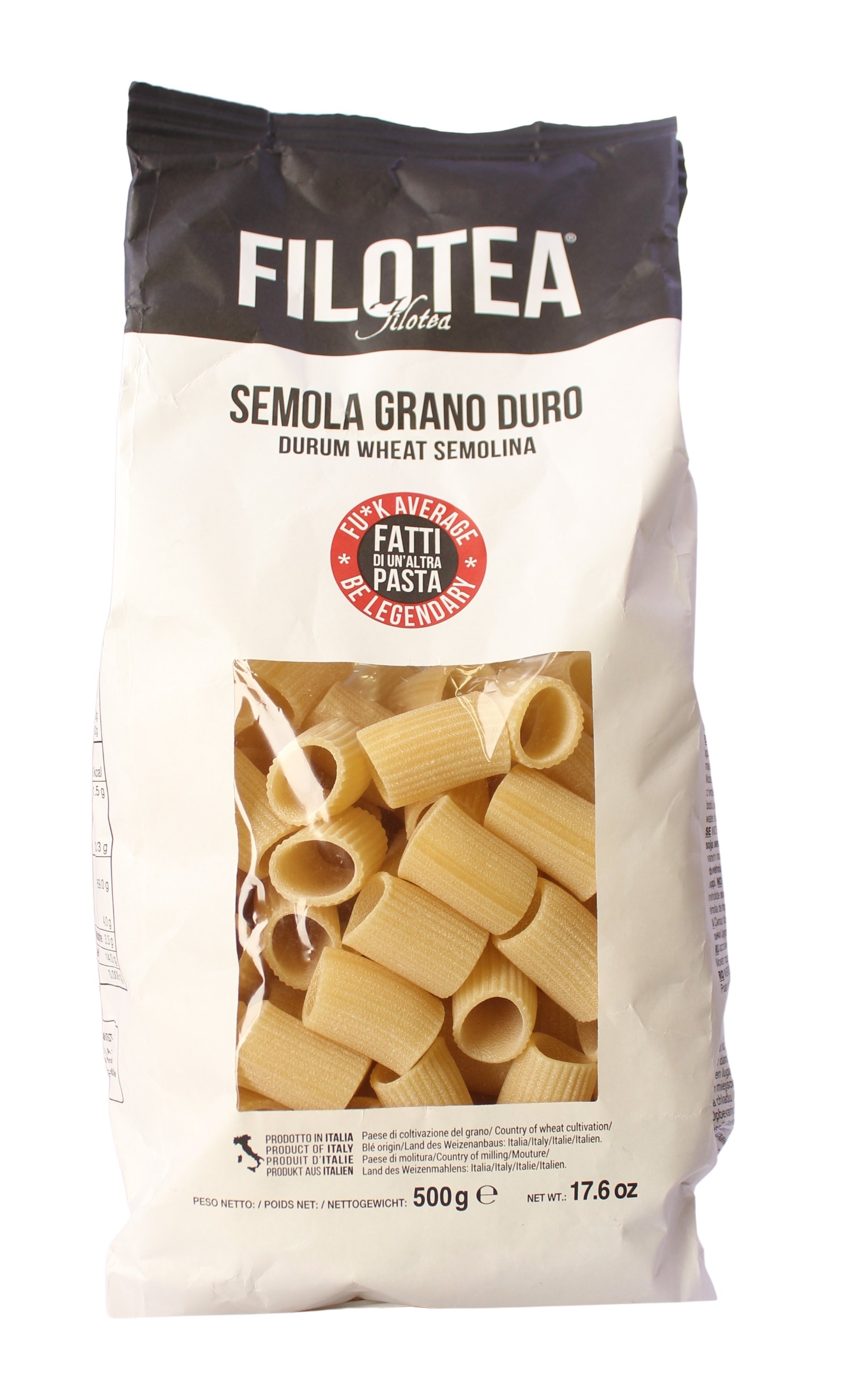 Filotea, Mezze Maniche 500 g, Pasta, 0,5 kg
