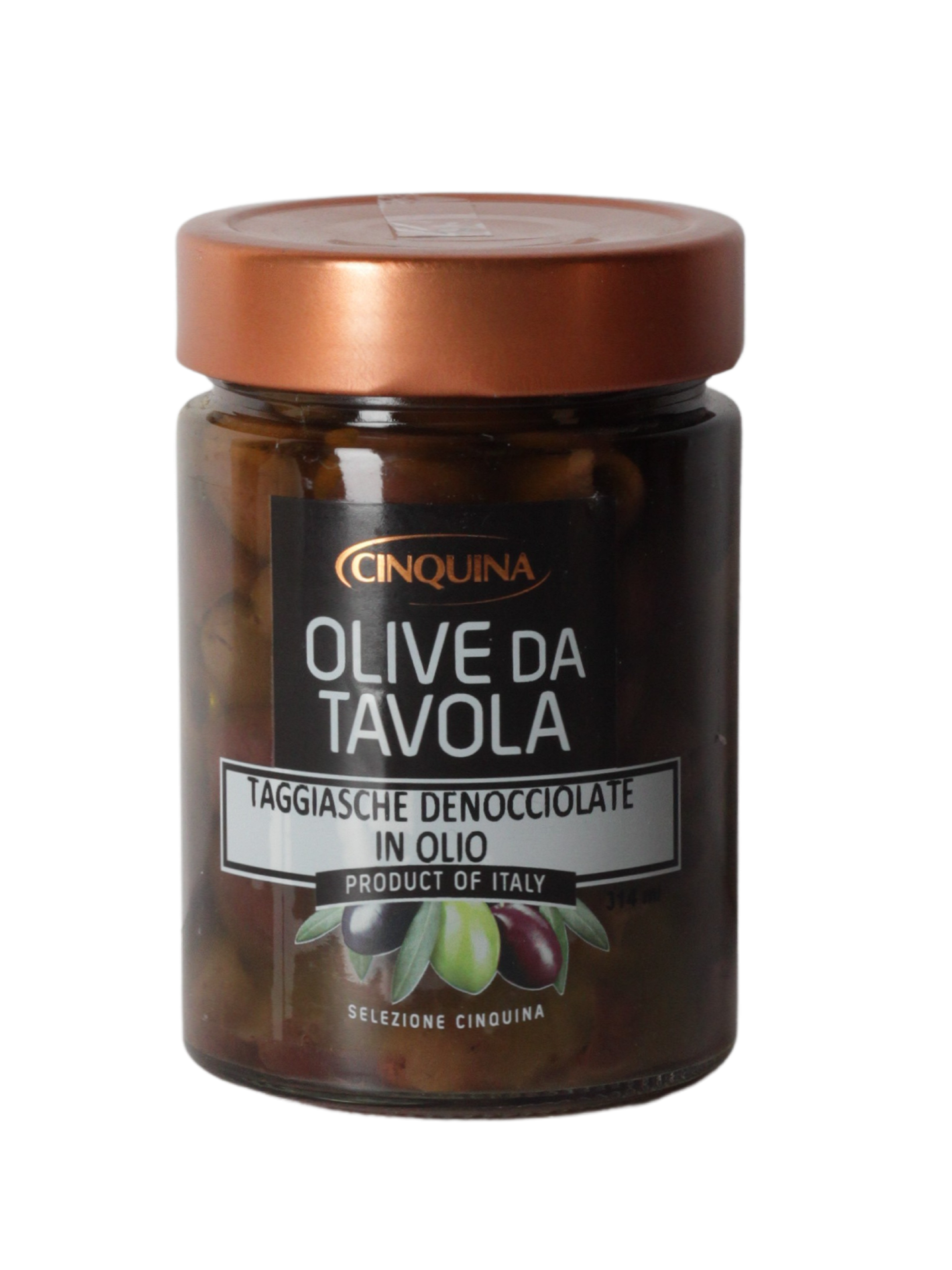 (52,72 €/kg) Cinquina Sole d ́Abruzzo Olive Taggiasche Denocciolate in Olio 180 g