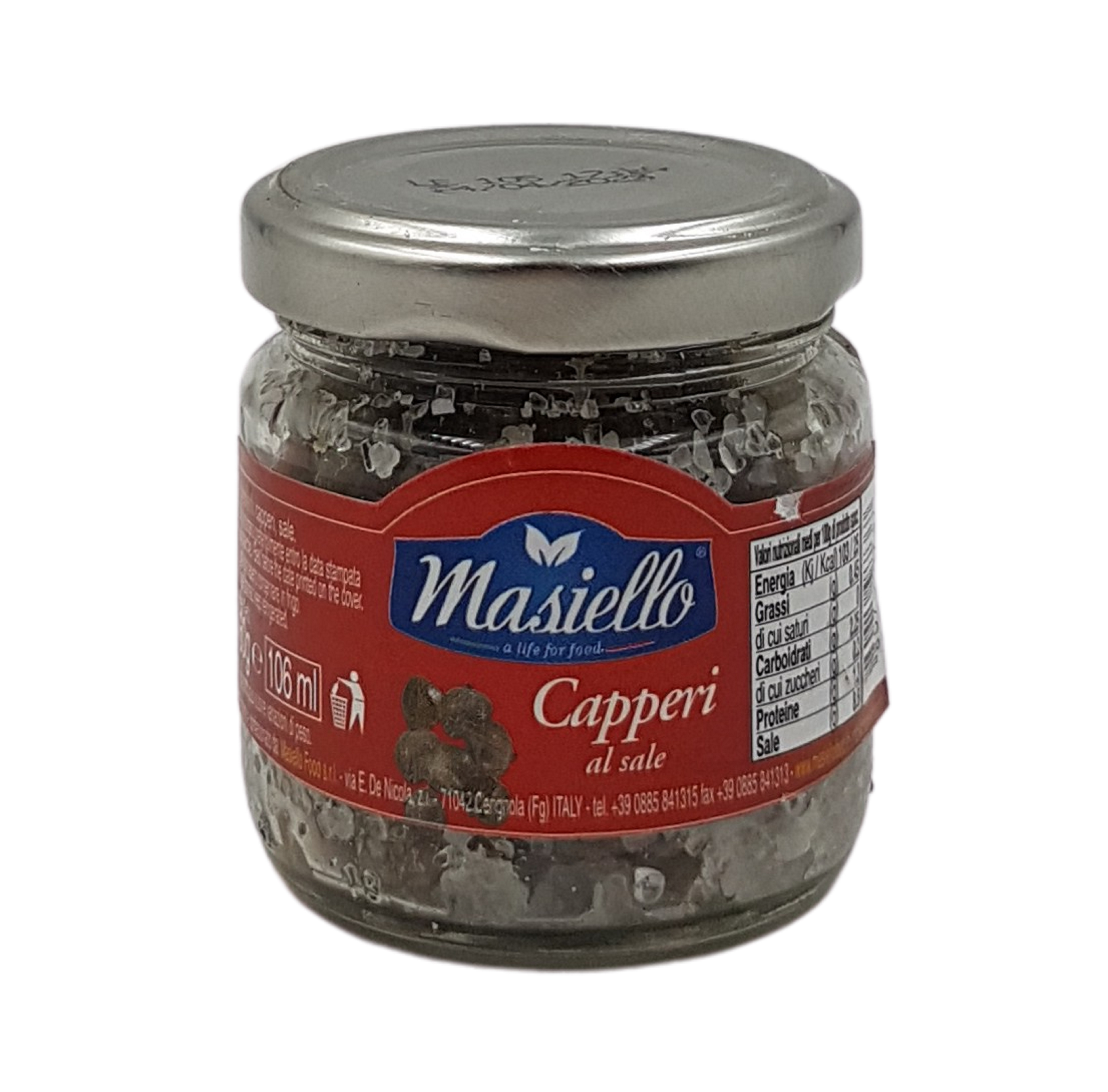 Masiello, Capperi al Sale 60 g, Gewürze, 0,06 kg